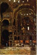 Walter Sickert Interior of St Mark's, Venice oil on canvas